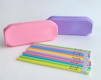 Custom pencil case Personalised pencils laser custom pencils engraved pencils personalised pencil case custom pencil case back to school