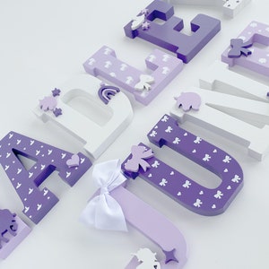 Letras de madeira de 6 polegadas, letras de parede de berçário, letras de nome de madeira, letras de berçário, letras para berçário, letras de parede de bebê,