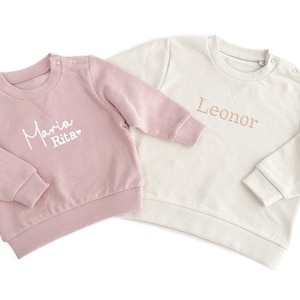 Benutzerdefinierte Kind Sweatshirt personalisierte Kinderpullover Kindername Pullover Name Pullover für Kinder Sweatshirt Mädchen Sweatshirt Jungen bestickt Spitze Baby