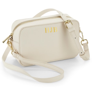 Custom handbag | Monogram cross body bag | personalised handbag | personalised birthday present | over body bag