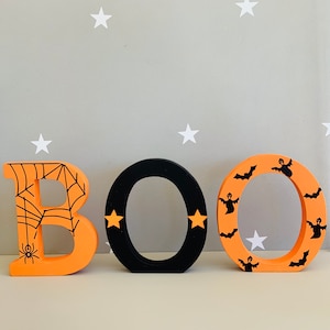 Halloween decor, halloween letters, halloween sign, halloween decorations image 3