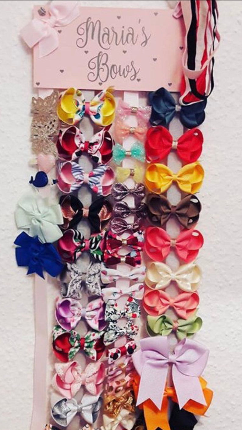 bow holder hair bow holder hair bow organiser hair accessories girls bow holder girls bow organiser image 10