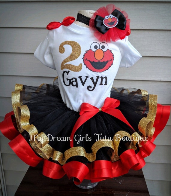 elmo birthday tutu