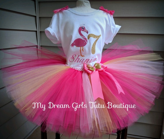 flamingo tutu dress