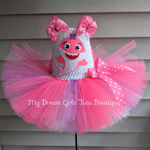 baby shark tutu dress