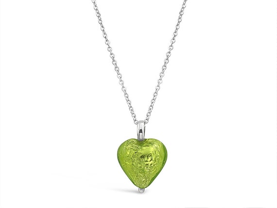 Green Heart Pendant Small - Green Heart Pendant Green Heart Pendant Small - Green Heart Pendant