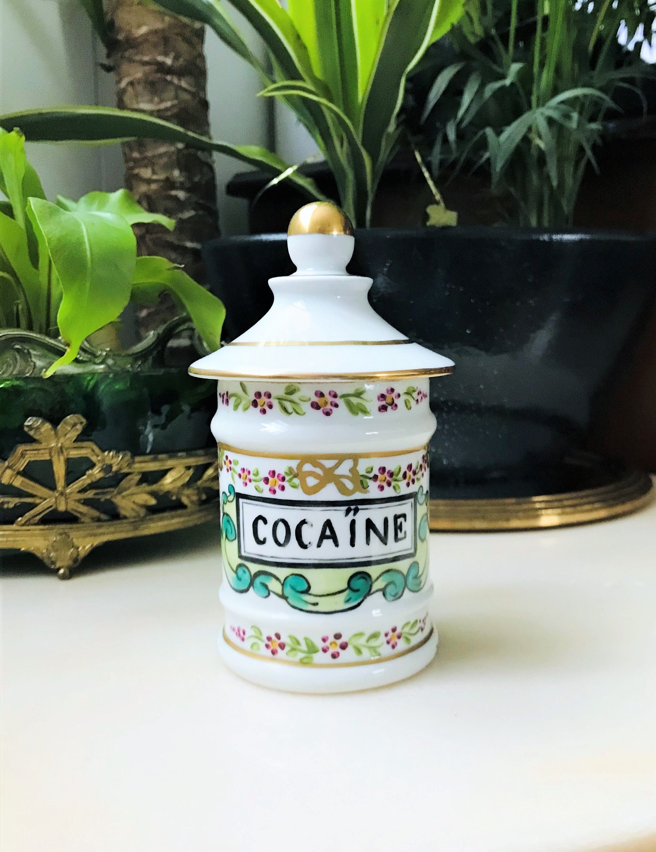 Miniature de cocaïne hyrochlorate verre apothicaire vrac Jar 