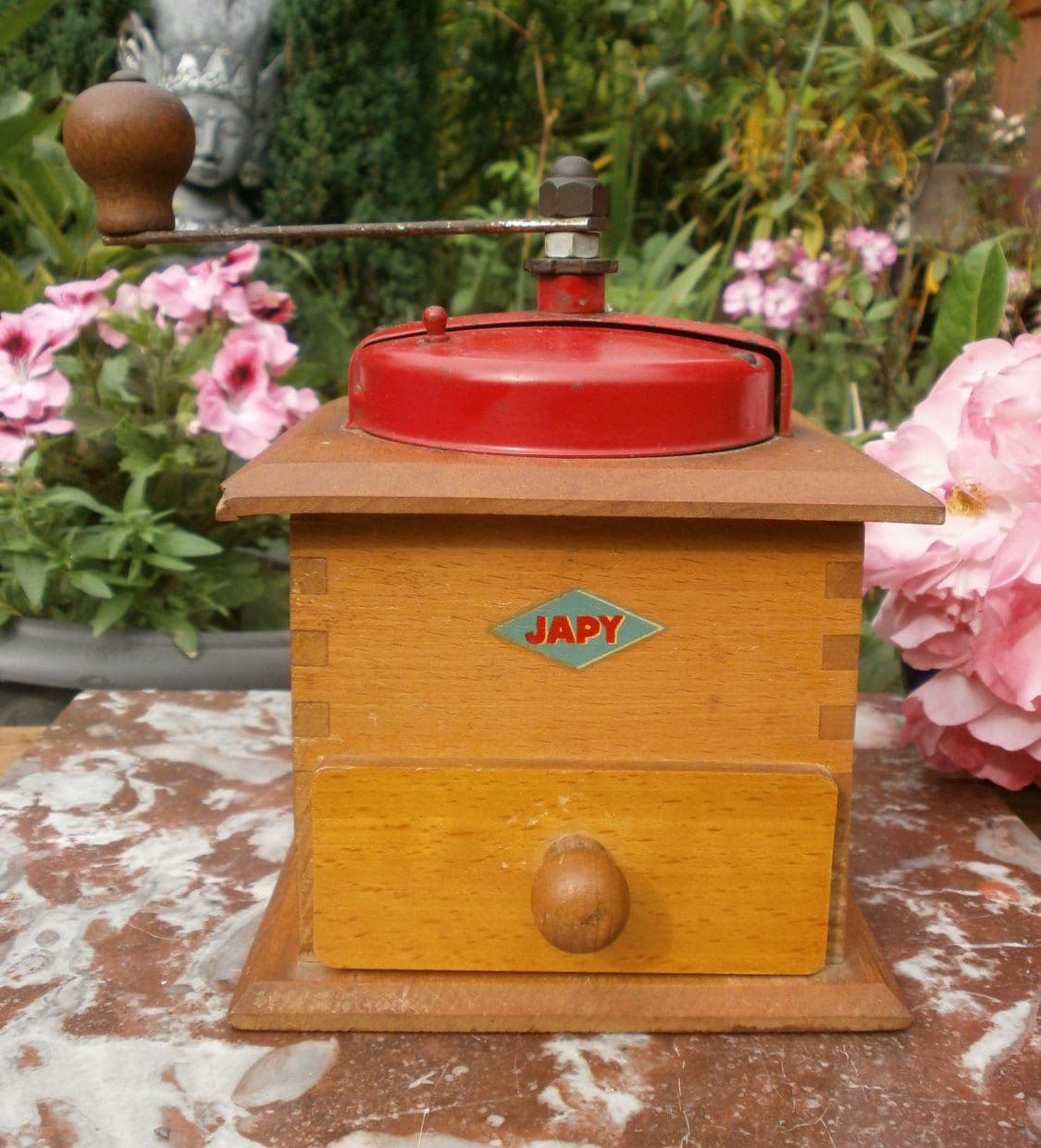 フランス　アンティーク　コーヒー　ミル　グラインダー　木製　JAPY レア Japy coffee grinder - Etsy 日本