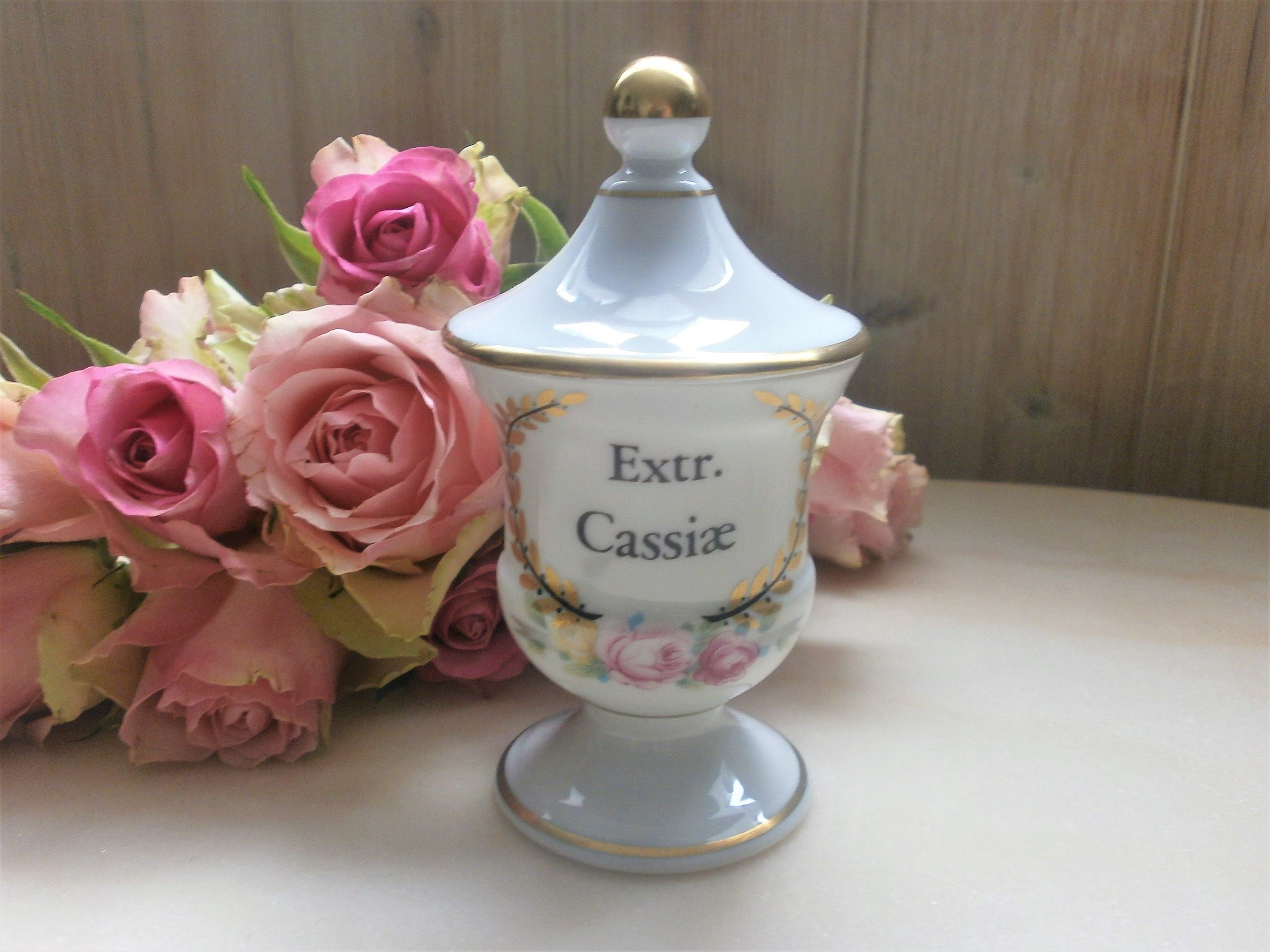 Apothecary Jar Vintage Français Limoges Porcelain Paris Gift