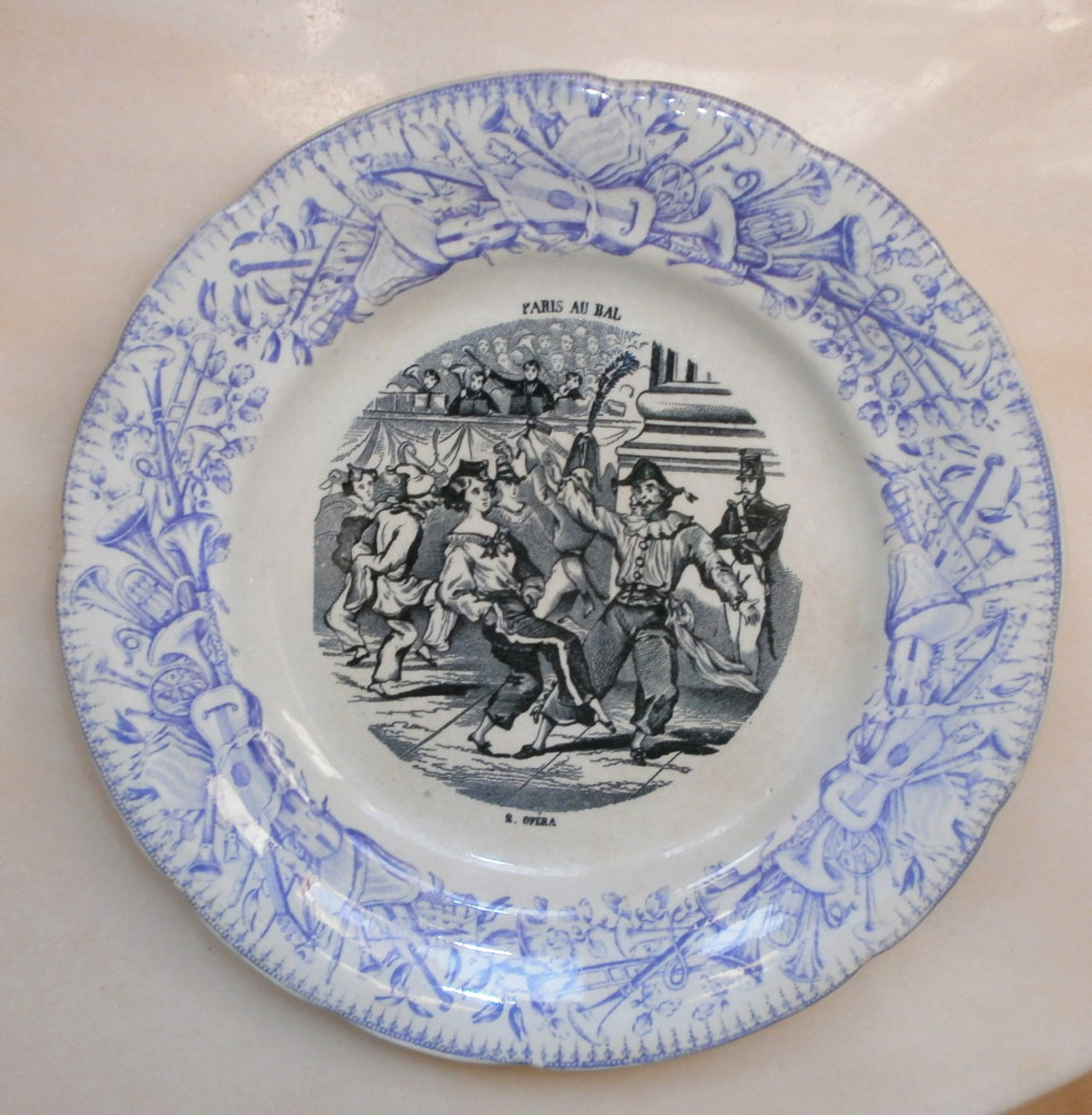 Assiette parlante HB Choisy Le Roi n 2 Paris Au Bal Etsy