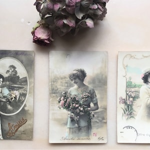 Cartes Postales Anciennes Femme Glamour Belle époque 1900 France