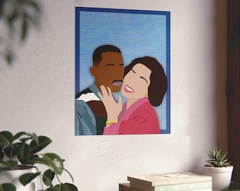 Martin & Gina Art Print | 90s TV Show Poster