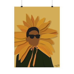 Sunflower Will Poster | Will Smith | Fresh Prince | 90s | black owned