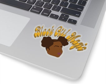 Black girl Magic sticker | natural hair sticker | laptop sticker | black woman sticker | black art | gift for her