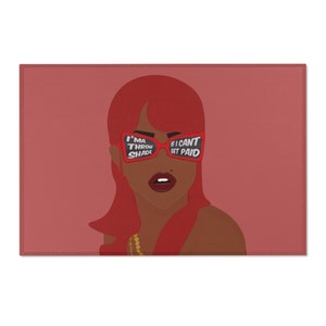 Crush on You Lil Kim (red) Area Rug