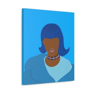 Crush OnYou Blue | Lil Kim Canvas Art | Wall Decor | Home Decor