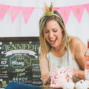 Printable 30th birthday chalkboard sign  (370)