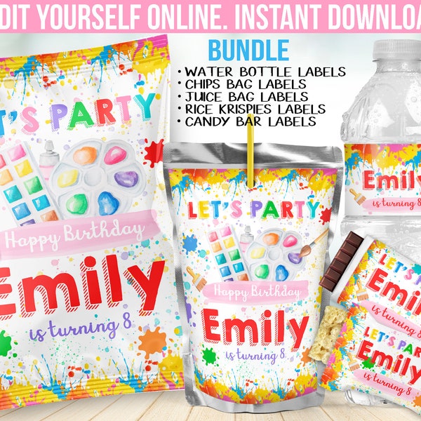 Paint Party Favors Etsy