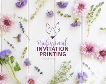 PROFESSIONAL PRINTING for FoxInkCo Invitations