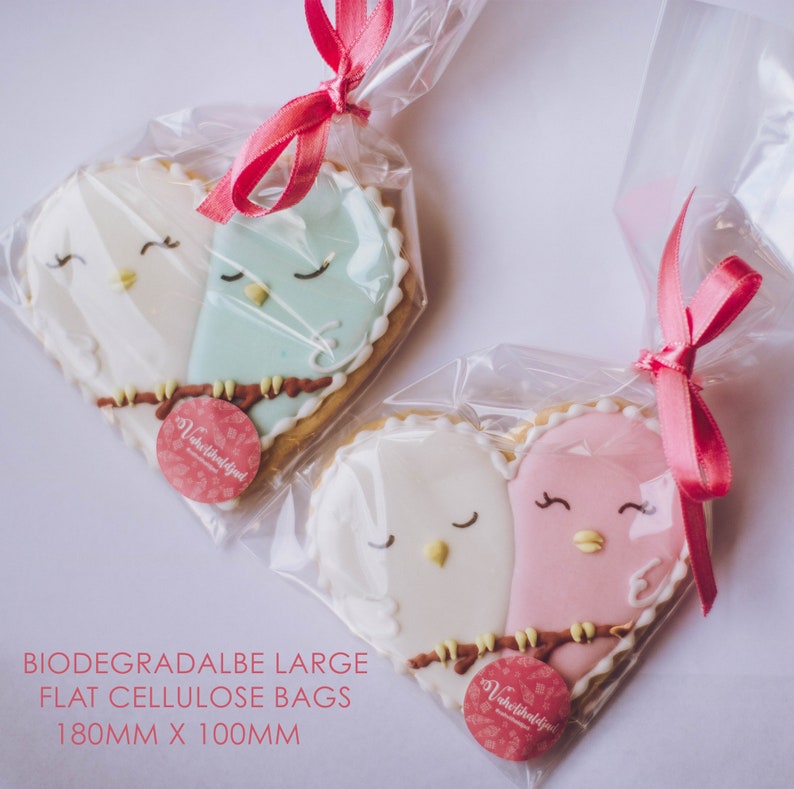 Biodegradable Clear Cellulose Bags Multiple Sizes Available Etsy