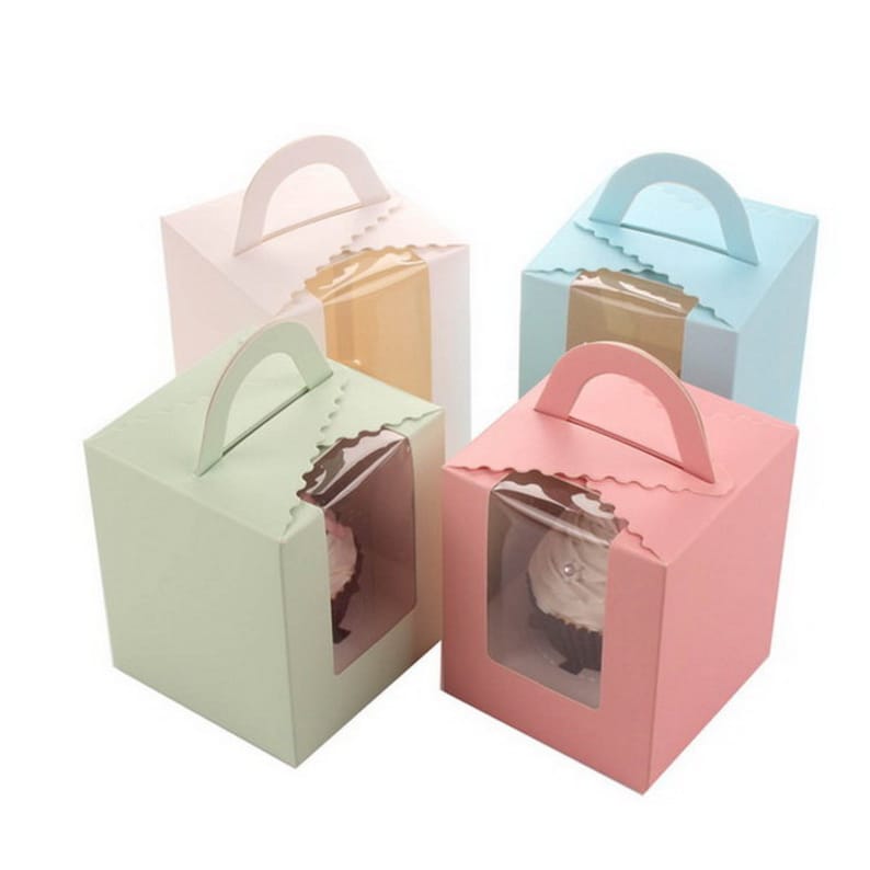 Cupcake Boxes Clear Cupcake Boxes Clear Window Boxes Candy Etsy
