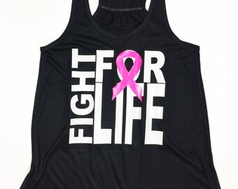 Breast Cancer Awareness Shirt , Breast Cancer Awareness Tank, Breast Cancer, Pink Ribbon