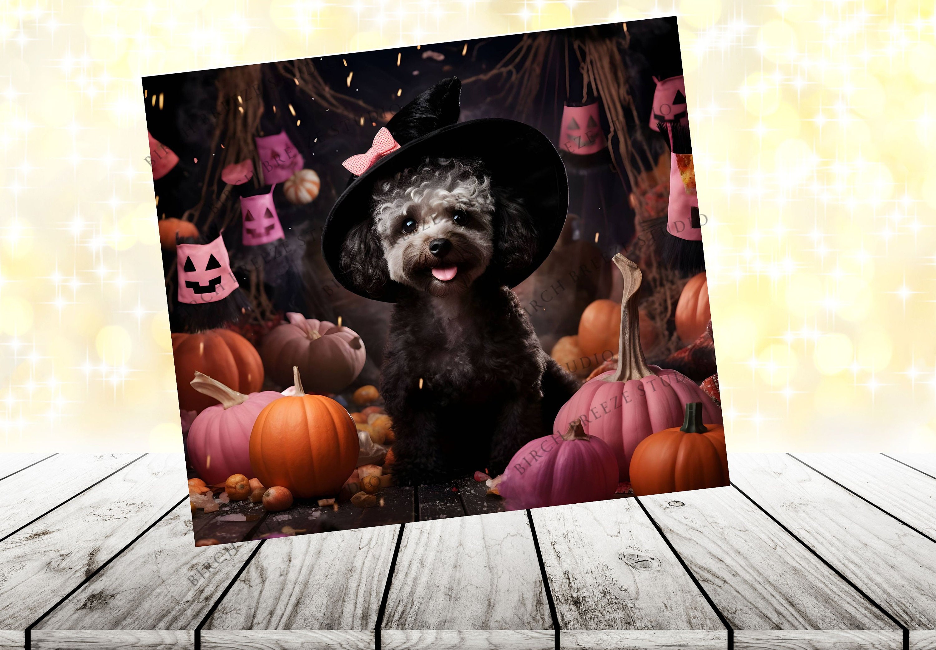 Cute Halloween Tumbler Wrap PNG Sublimation Designs Dog Tumbler Wrap ...