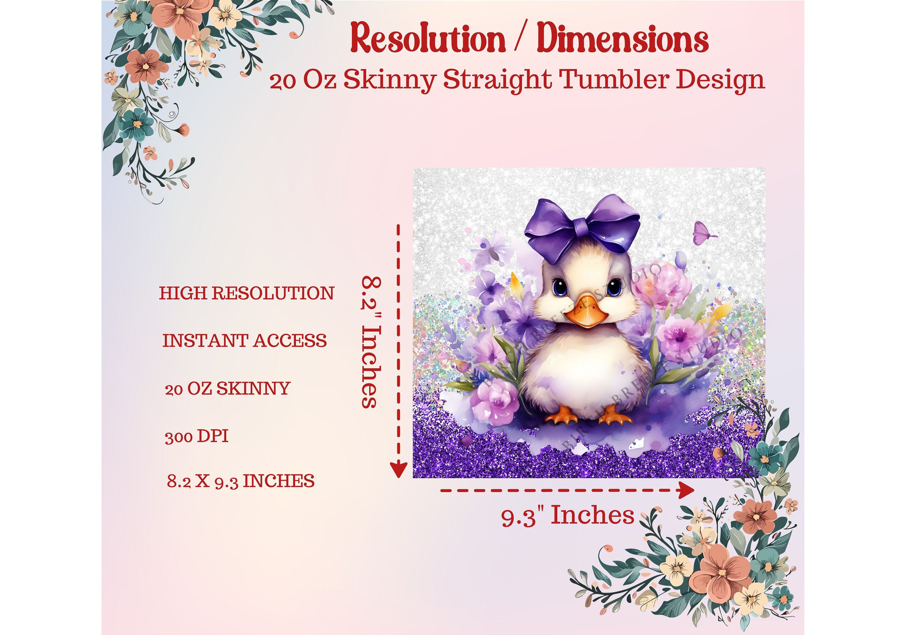 Cute Baby Chicken Tumbler PNG Sublimation Designs 20 Oz Skinny Tumbler ...