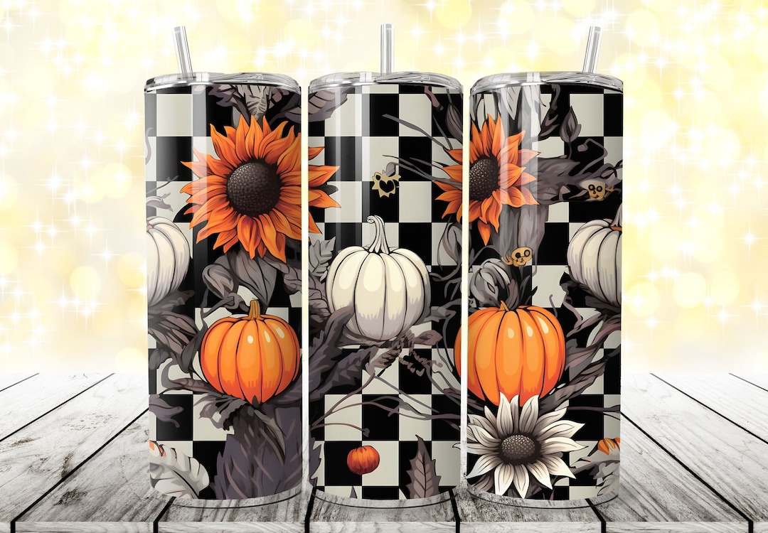 Halloween PNG Seamless Pattern Fall Tumbler Wrap Sublimation Designs ...