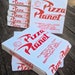 Toy Story Pizza Box Template, Pizza Planet Cookie Favor Box, Customizable, Red and White, instant download