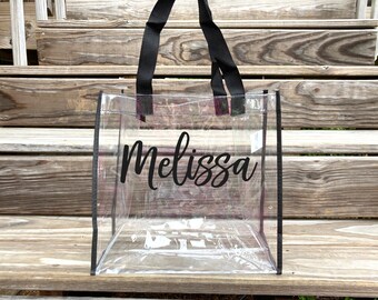 personalized clear bags