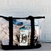 Monogrammed Clear Tote Bag - Large Clear Zipper Tote - Personalized Tote Bag - Bridesmaid Gifts - Monogrammed Pool Bag - Gifts for Women