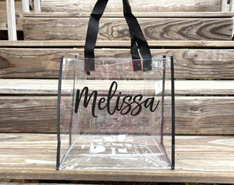 Cheap clear personalized bags big sale  OFF 76