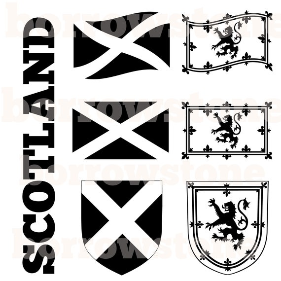 Scottish Lion Flags Shield SVG DXF for Silhouette Cameo - Etsy Scottish Lion Flags Shield SVG DXF for Silhouette Cameo - Etsy