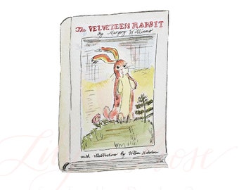 Velveteen Rabbit,Nursery art,Gender Neutral,Nursery Rhyme,Vintage,Baby girl