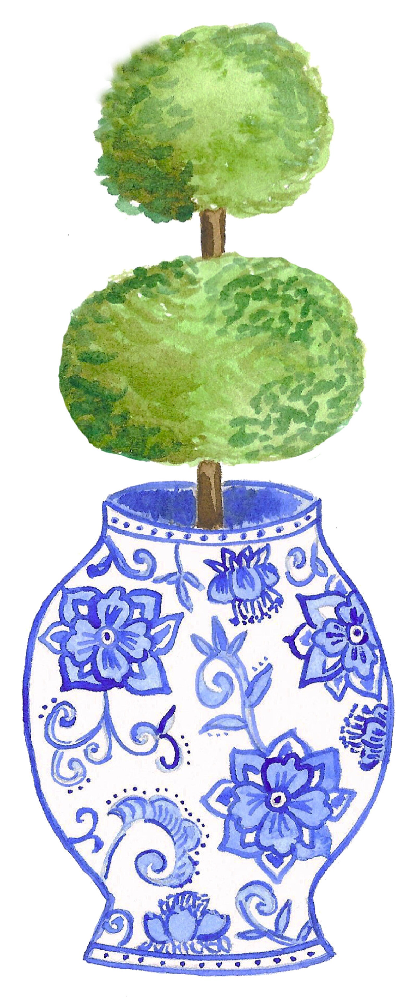 Ginger Jar Print Watercolor Ginger Jar Print Ginger Jar Etsy