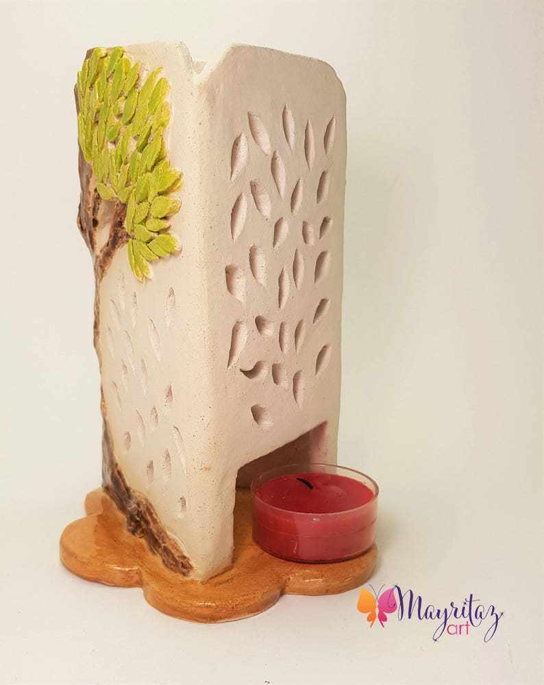 Tree Tea Light Candle Lamp Lampara para Vela Arb\u00f3l Puerto Rico Gift Puerto Rico Souvenirs