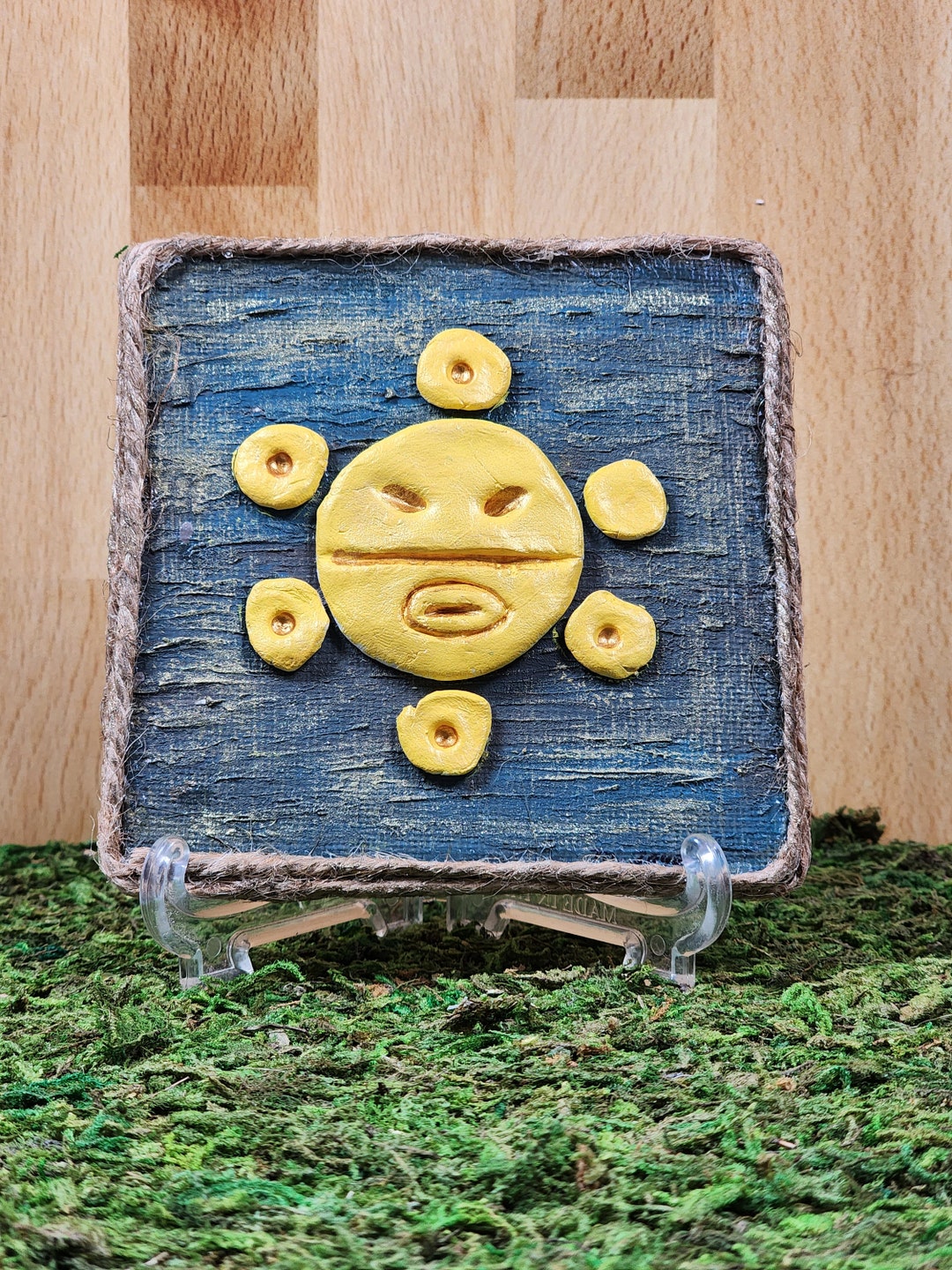 Sol Taino Rustic Tabletop Decor, Puerto Rico Artisan, Sol Taino Cuadro ...