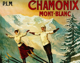Tirage Photographique Albuminé Vintage - Vue De Chamonix-Mont-Blanc - Circa 1885 - Format 22x28cm