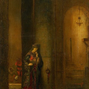 Salome at the Prison Amazing Painting By Gustave Moreau on Matte Paper or Canvas Repro FREE SHIPPING in USA