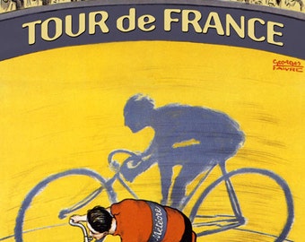 Tour de France Bicycle Bike 1957 Paris France Vintage Poster Repro FREE S//H USA