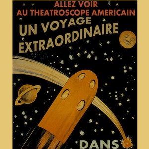 Astronaut Today Moon Tomorrow Mars NASA Spaceship Vintage Poster Repro FREE S/H