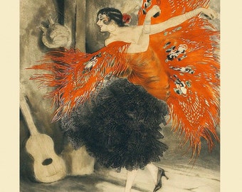 Icart Fashion Waitress Bar Bistro Paris France Fine Art Repro FREE SHIPPING
