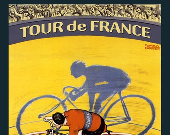 Tour de France Bike Bicycle Meteore 1925 Map French Poster Repro FREE SHIPPING