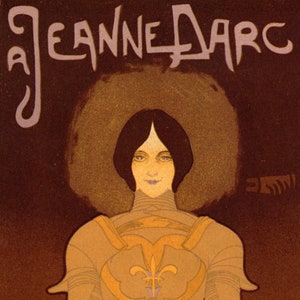 Joan of Arc Jeanne Darc French Heroine Roman canonized as Catholic Saint The Maid of Orléans Vintage Poster Repro Free Shipping in USA