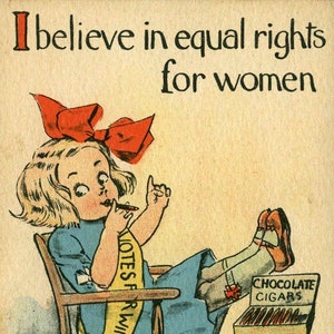 Vote League Woman Voters I Believe in Equal Rights for Women Social Politics American Election Vintage Poster Repro FREE SHIPPING in USA