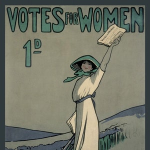 Votes for Women Wanted Everywhere League Woman Voters Social Politics American Election Vintage Poster Repro Paper or Canvas FREE S/H in USA