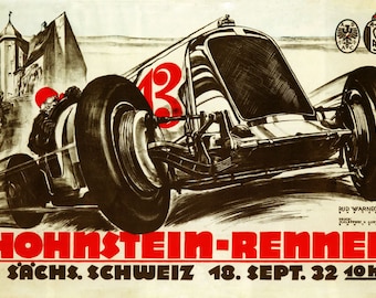 Hans Stuck Car Automobile Race Germany 16X20 Vint Poster Repro FREE SHIP in USA