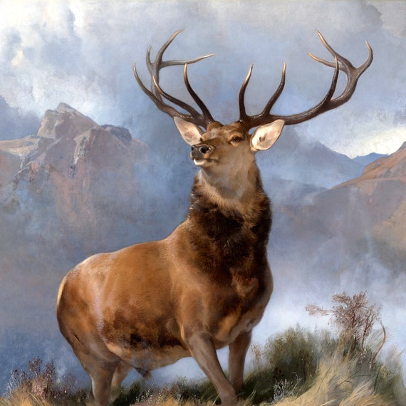 The Monarch of the Glen Red Deer Stag Animal 1851 Landscape - Etsy Australia The Monarch of the Glen Red Deer Stag Animal 1851 Landscape - Etsy Australia