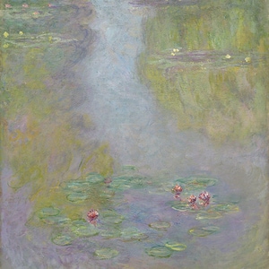 Claude Monet Water Lilies Lake in France French Amazing Quality Repro on Matte Paper or Canvas FREE SHIPPING in USA